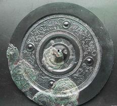 马镜图片,穿越时空的古代铜镜艺术